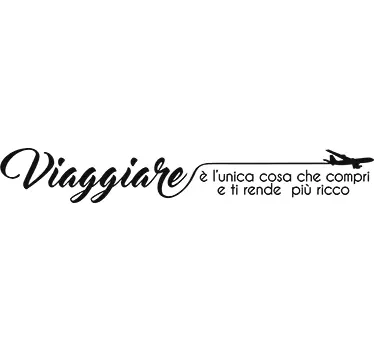Sticker Decorativo Viaggiare - TenStickers