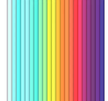Adesivo per mobili linee colorate - TenStickers