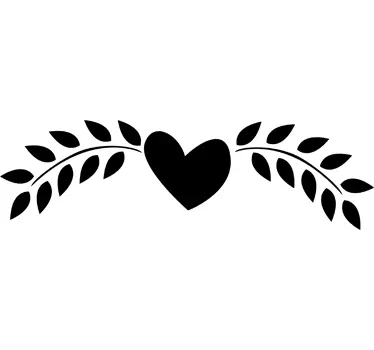 Sticker dettaglio specchio cuore - TenStickers