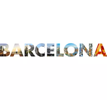 Sticker Fotomurale Barcelona - TenStickers