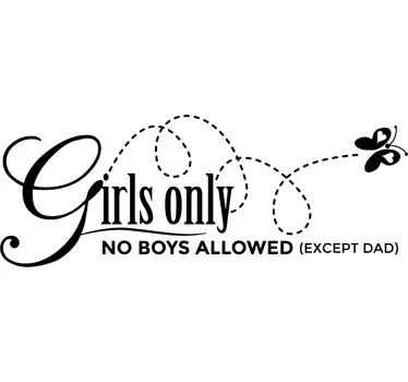 Sticker Girls Only - TenStickers