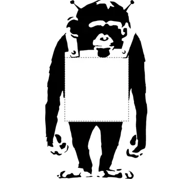 Sticker interruttore Bansky - TenStickers