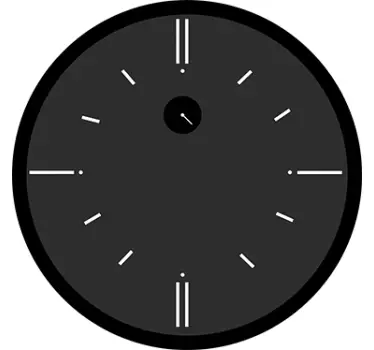 Sticker orologio analogico - TenStickers