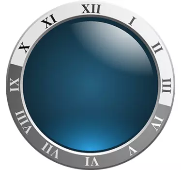 Sticker orologio numeri romani - TenStickers