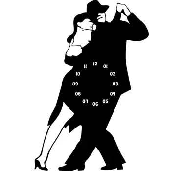 Sticker orologio tango - TenStickers