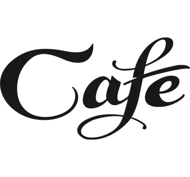 Sticker porta Cafe - TenStickers
