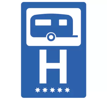 Sticker roulotte 5 stelle - TenStickers