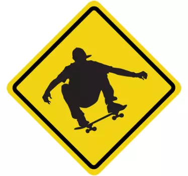 Sticker silhouette skate - TenStickers