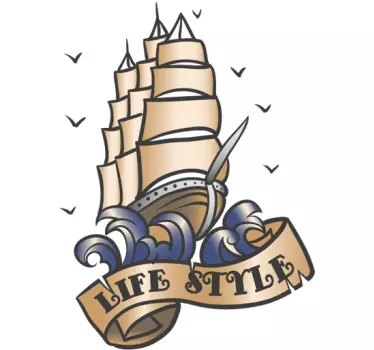 Sticker tatuaggio life style - TenStickers