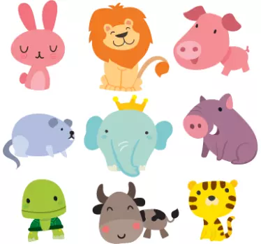 Stickers animali per bambini - TenStickers