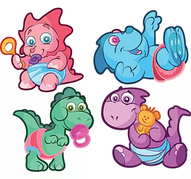 Stickers bambini dinosauri - TenStickers