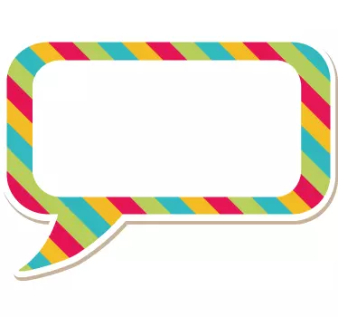 Vetrofanie palloncino di dialogo vivace - TenStickers