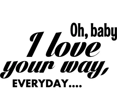 Wall stciker I love you everyday - TenStickers
