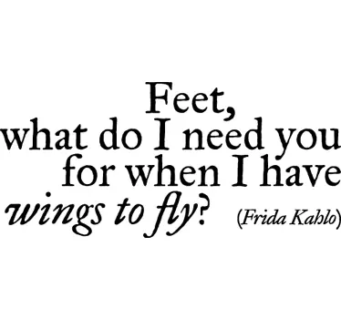 Wall sticker aforismo Frida Kahlo - TenStickers
