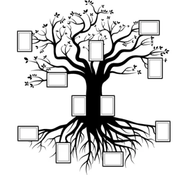 Wall sticker Albero genealogico - TenStickers