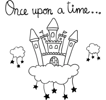 Wall sticker castello Once Upon a Time - TenStickers