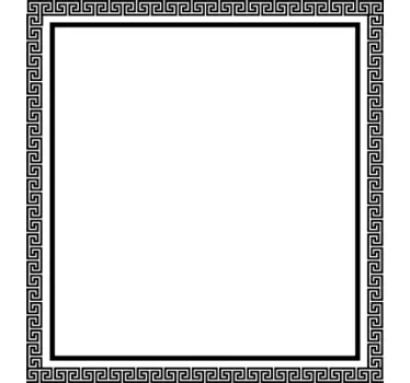 Wall sticker cornice grigia stilizata - TenStickers