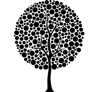 Wall sticker decorativo albero stilizzato. - TenStickers