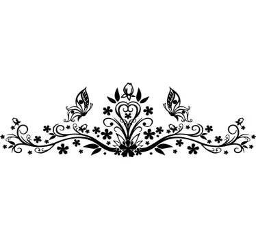 Wall sticker decorazione floreale - TenStickers