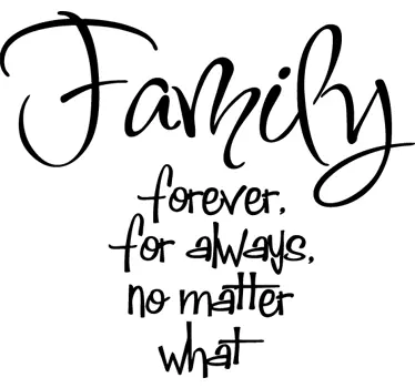 Wall sticker dedica alla Famiglia - TenStickers