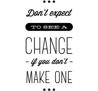 Wall sticker frase - TenStickers