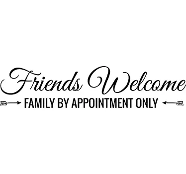 Wall sticker Friends welcome - TenStickers