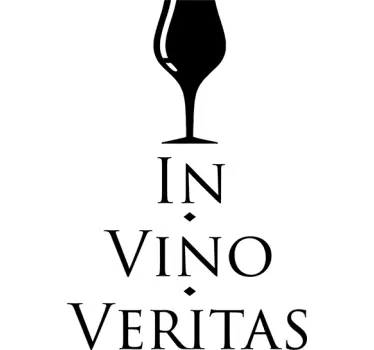 Adesivo murale In Vino Veritas - TenStickers