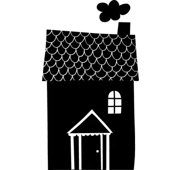 Wall Sticker lavagna casa - TenStickers