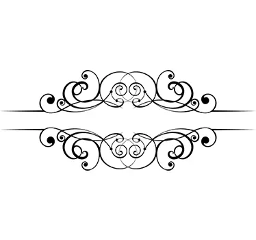 Wall sticker linee decorative - TenStickers