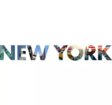 Wall sticker scritta New York - TenStickers