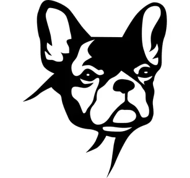 Wall sticker silhouette Bulldog - TenStickers