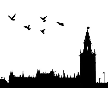 Wall sticker silhouette Sevilla - TenStickers