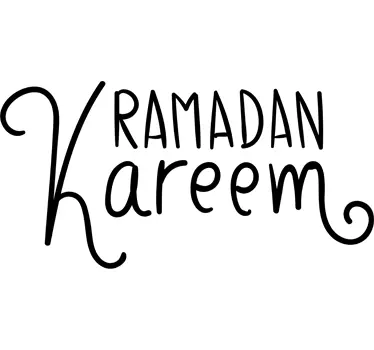 Wall sticker testo Ramadan Kareem - TenStickers
