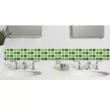 Adesivo piastrelle tonalità verde - TenStickers