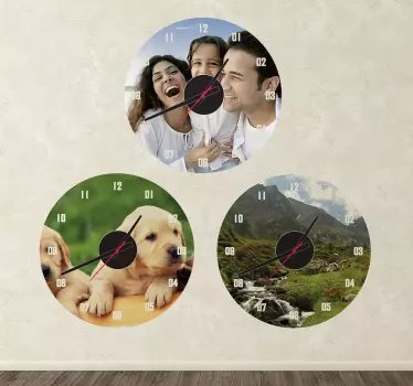 Sticker orologio personalizzato - TenStickers