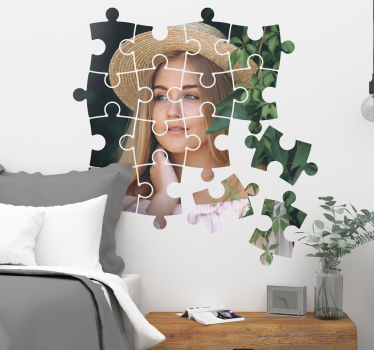 Adesivo murale puzzle foto - TenStickers