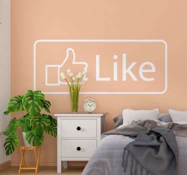 Disegno per pareti mi piace facebook - TenStickers