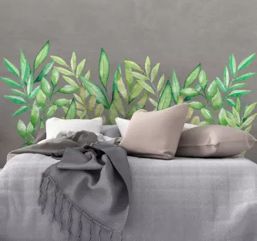 Adesivo murale con piante verdi - TenStickers
