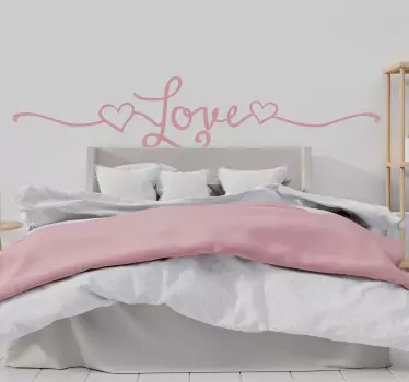 Sticker amore lineea scritta love - TenStickers