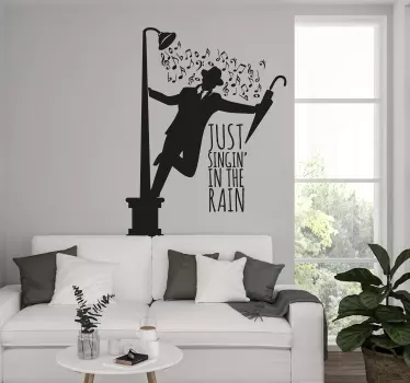 Sticker decorativo singing doccia - TenStickers