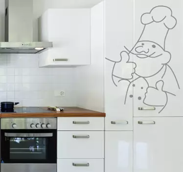 Adesivo decorativo capo in cucina - TenStickers