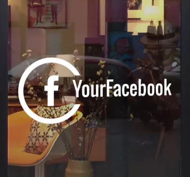 Adesivo per negozio facebook - TenStickers