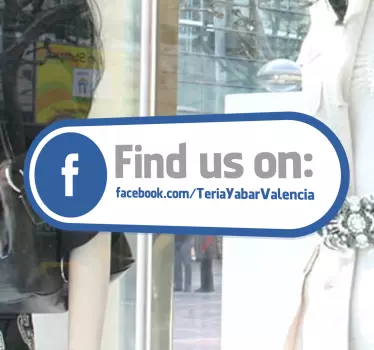 Vetrofania Facebook - TenStickers