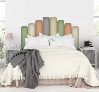 Adesivo testata letto design morbido e curvo - TenStickers