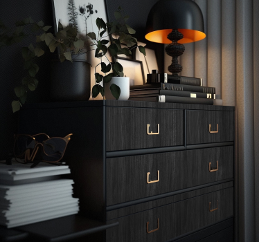Carta adesiva per mobile madera negra - TenStickers
