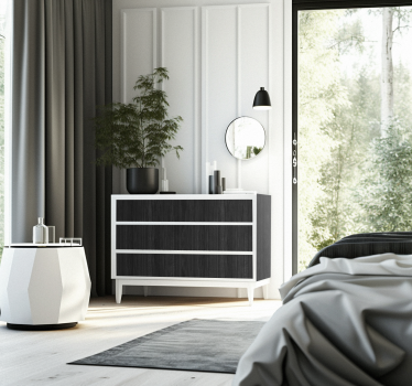 Carta adesiva per mobile madera negra - TenStickers