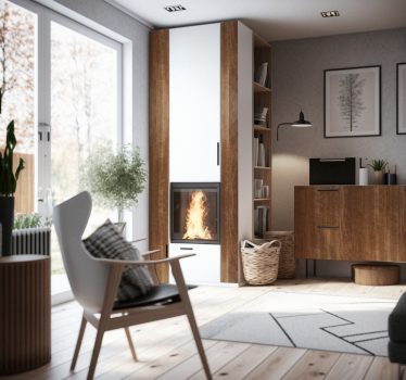 Carta adesiva per mobile texture madera marrone - TenStickers