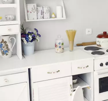 Carta adesiva per mobile colore bianco - TenStickers