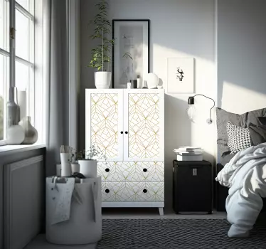 Adesivo per mobili con effetto geometrico - TenStickers