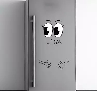 Adesivo per frigo vinilo cara - TenStickers